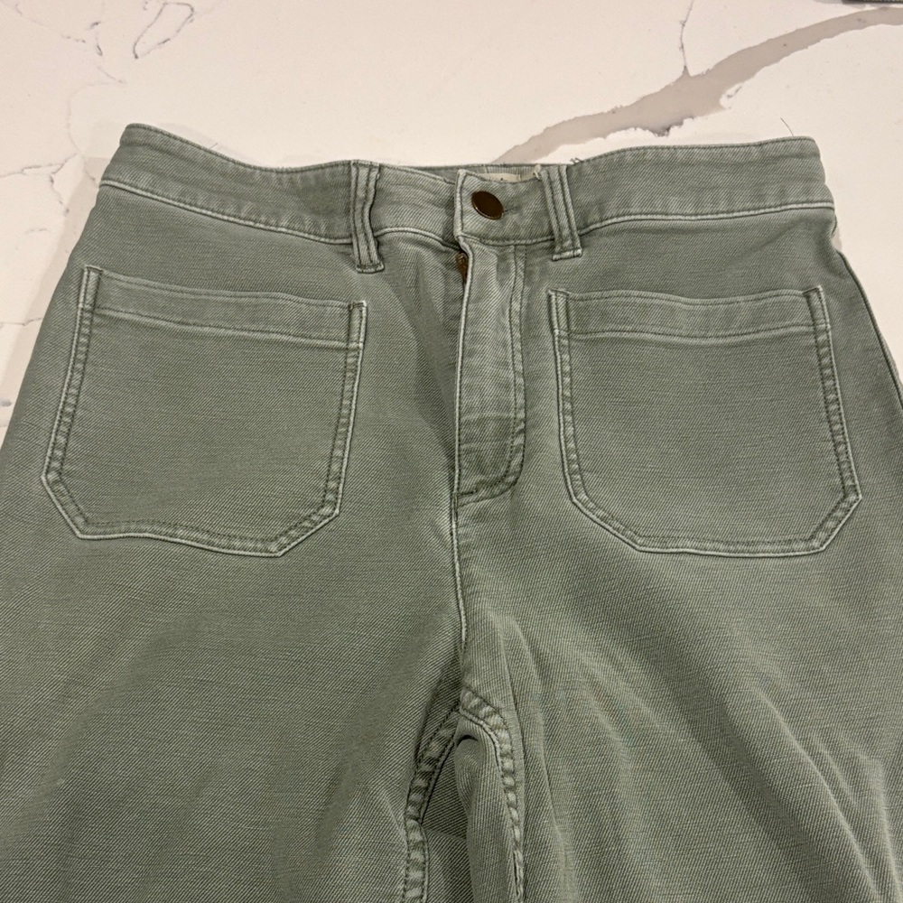 Faherty Olive Flare & Wide Leg Jeans